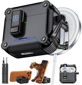 lot 2496 image: Inesore for AirPods 54 Case (20262024) with Secure Lock (Black)