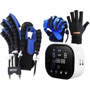 lot 7447 image: syrebo C10 Robotic Gloves for Post-Stroke Hemiplegia & Arthritis - Adjustable Strength Hand Rehabilitation Equipment, Home Physical Therapy Trainer
