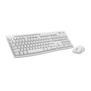 lot 7452 image: (Missing USB)Logitech MK270 Full Size Wireless Keyboard and Mouse Combo - Off White