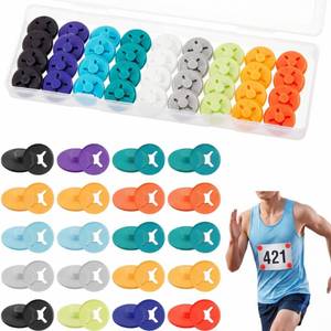 lot 8200 image: Juexica 12 Pcs Running Bib Clips, Bib Buttons for Runners