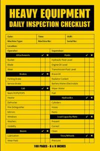 lot 8201 image: Heavy Equipment Daily Inspection Checklist Heavy Equipment Pre-Use Inspection Report Book  Heavy Equipment Safety and Maintenance Inspection Forms