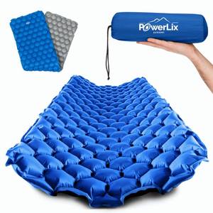 lot 8225 image: POWERLIX Camping Sleeping Pad - Ultralight Inflatable Camping Mattress Sleeping Mat for Backpacking, Hiking, Compact Lightweight Sleeping Pad for Camping, Inflation BagRepair Kit Included
