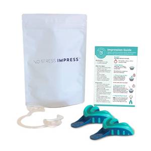 lot 8241 image: (Incomplete) No Stress Impress One-Step Pre-Loaded Boil & Bite Dental Impression Kit �� Easy At-Home Teeth Impression Trays