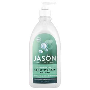 lot 8252 image: Jason Natural Body Wash  Sensitive Skin  Fragrance Free  30 fl oz (887 ml)