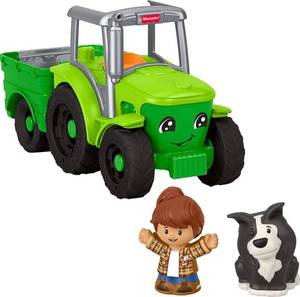 lot 10267 image: Fisher-Price Little People Push & Play Tractor, Ages 1