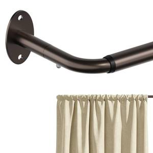 lot 10273 image: ENJOYBASICS 1 Pc Wrap Around Curtain Rod 28-53, Quick Release, Bronze