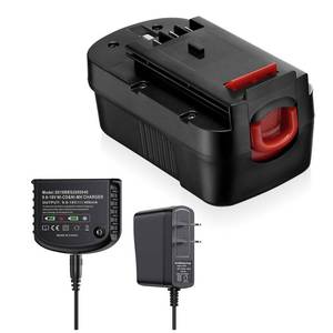 lot 10279 image: Replacement Battery & Charger for BlackDecker HPB18-OPE Power Tools, 4.0Ah