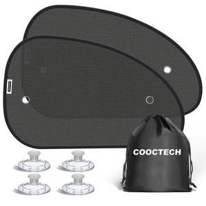 lot 10288 image: COOCTECH 2026 New Upgrade Car Window Shades for Side Window 25X15(2 Pack),Car Window Shade for Baby Suction Cup,Sun Shade Side Window Can Blocks 99.98% UVR