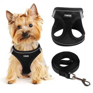 lot 12358 image: YIMEIS Dog Harness and Leash Set, Reflective Mesh, Size M