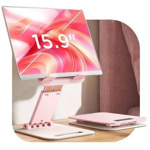 lot 12379 image: LISEN Adjustable Tablet Stand Holder 4.0-15.9in Pink