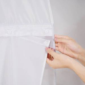lot 12380 image: Yanutan No Hook Shower Curtain Liner 70x52in