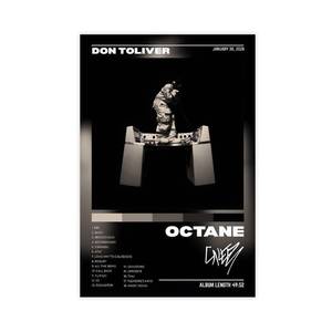 lot 12392 image: Don Toliver Octane 12 Canvas Poster 12W x 8L