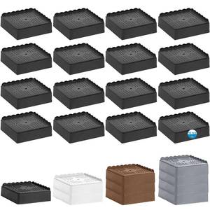 lot 13078 image: EGTTGIN Bed Risers Stackable Furniture Blocks 16 Pack