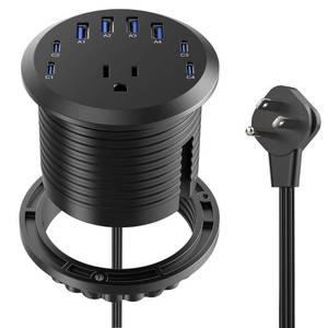 lot 13084 image: 3 Inch Desk Power Grommet USB-C 65W