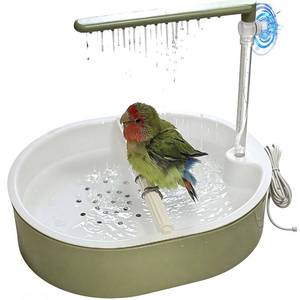lot 13111 image: PRFOKEY Automatic Bird Bath Shower with USB Pump