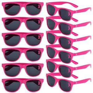 lot 14127 image: Breast Cancer Awareness Pink Ribbon Sunglasses 12 Pairs
