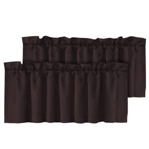 lot 14141 image: H. Versailtex Blackout Valance Curtains 52 x 18