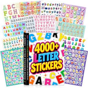 lot 14155 image: Sinekong Letter Stickers 4000 Pcs Alphabet Set