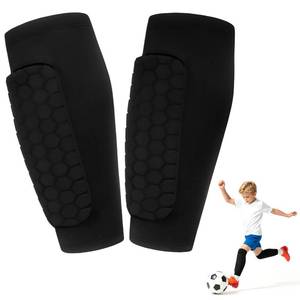 lot 14168 image: Mybakoo Soccer Shin Guards Youth Honeycomb Pads Black S