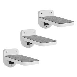 lot 17033 image: ESPETS Cat Wall Climbing Steps, Set of 3 White