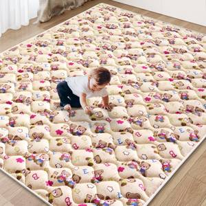 lot 17049 image: Vibe Bear Baby Play Mat 71x59 Inches Foldable Foam