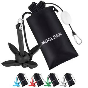 lot 17099 image: Moclear Kayak Anchor Kit 1.5 lb Folding Grapnel