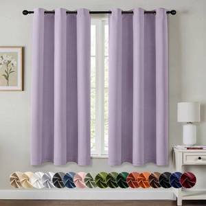 lot 17105 image: MIULEE Blackout Curtains 40x63 Lilac 2-Panel