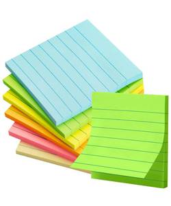 lot 18291 image: Mr. Pen Lined Sticky Notes 3 x 3 6 Pads