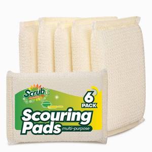 lot 18307 image: SCRUBIT 6-Pack Scrub Sponges Non-Scratch