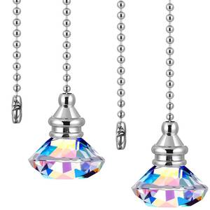 lot 18309 image: Jovitec Ceiling Fan Light Pull Chain Extension, 2-Pack