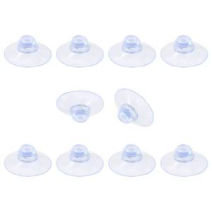 lot 18310 image: 30mm Clear PVC Suction Cups 10-Pack