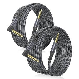 lot 18335 image: Elebase 14 Inch TRS Instrument Cable 10FT 2-Pack