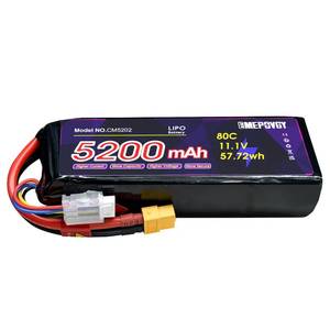 lot 18357 image: 11.1V 3S 5200mAh 80C LiPo Battery XT60