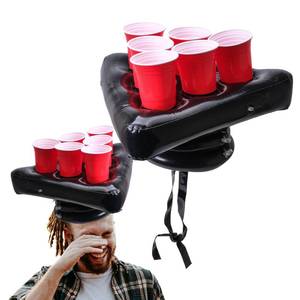 lot 18361 image: PJMarts Inflatable Toss Game Pong Hat