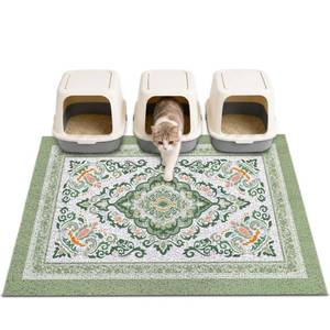 lot 18391 image: Unicorn Catcher Cat Litter Mat 40x30 Non-Slip Washable