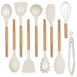 lot 18411 image: HENKELIVING 10-Piece Silicone Kitchen Utensil Set