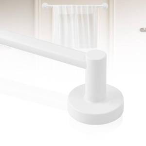 lot 20015 image: HTZON White Magnetic Curtain Rod 16-28 Inch