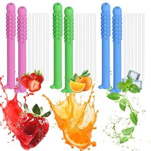 lot 20145 image: 18 Pcs Chewable Essential Oil Breath Sticks, Silicone Aroma Sticks for Stress Relief & Fresh Breath, Oral Fixation Aid for Pen Biting Habit, Portable Small Size for On-the-Go (Multicolor) (Missing One Green)