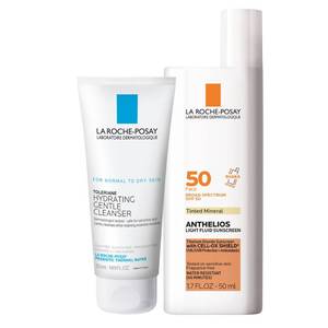 lot 20156 image: La Roche-Posay Skin Care Set, Tinted Sunscreen SPF 50 & Cleanser (SUNSCREEN ONLY)
