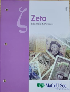 lot 2430 image: Zeta Decimals and Percents Math-U-See