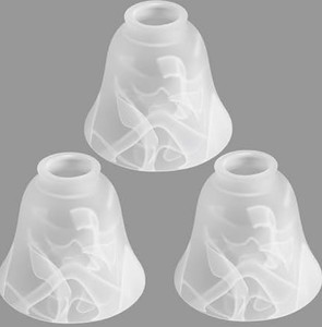 lot 17111 image: Frosted Decorative Glass Lamp Shade
