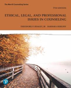 lot 1011 image: Pearson Education Ethical Legal Professional Issues Counseling  Retail $131.65