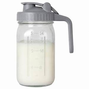 lot 1259 image: OneDream 32 oz Glass Mason Jar Pitcher with Lid