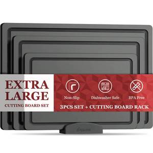 lot 1302 image: Empune 3-Piece Plastic Cutting Board Set