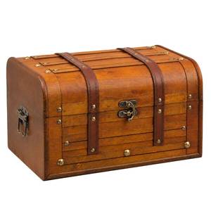 lot 1303 image: Happenings Wooden Treasure Chest 13x9.5x7.5 in