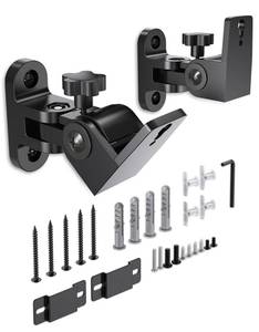 lot 1318 image: Borenbuir Surround Speaker Wall Mount, 32 lbs, 2 Pack