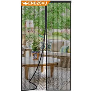 lot 2030 image: ENBZSVU Magnetic Screen Door Mesh, Fit Door 29 x 80 inch, Black