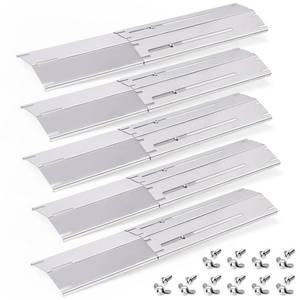 lot 2043 image: Stainless Steel Adjustable Grill Heat Plates Set of 5