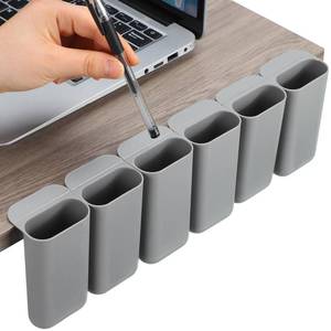 lot 2106 image: Resurhang Monitor Pen Holder Set 6-Pack Gray