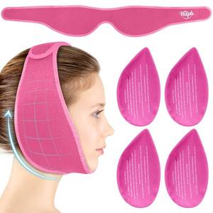 lot 2123 image: Hilph Wisdom Teeth Ice Pack Head Wrap with 4 Gel Packs